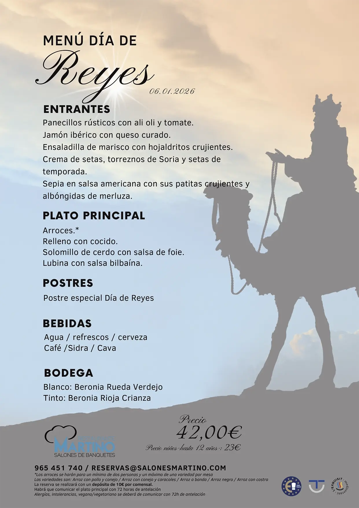 menú día de reyes